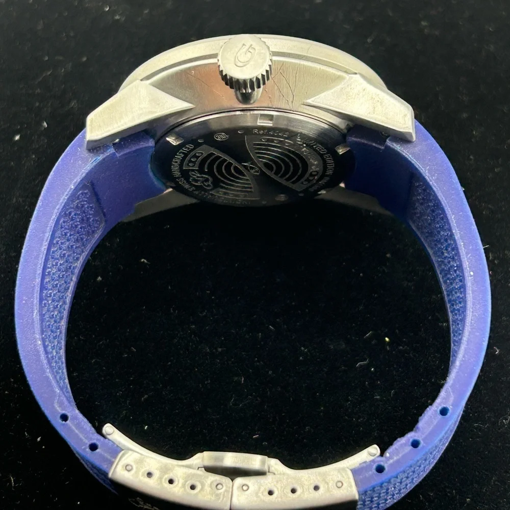 GV2 by Gevril 4042R3 Powerball Limited Edition Big Date Blue Band Men's Watch #9
